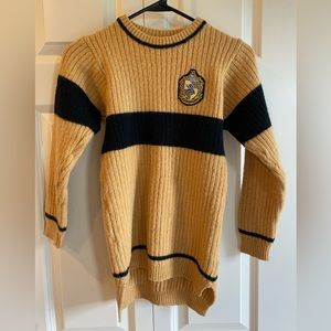 Harry Potter Huffelpuff lambs wool jumper size xs